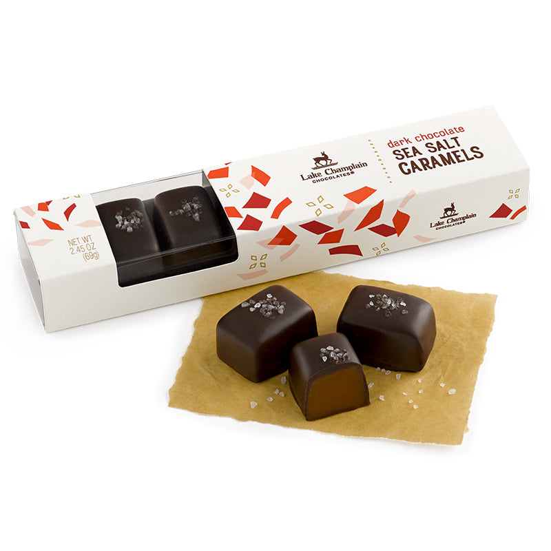 Lake Champlain Dark Chocolate Sea Salt Caramels Cardullos Gourmet Shoppe 0600